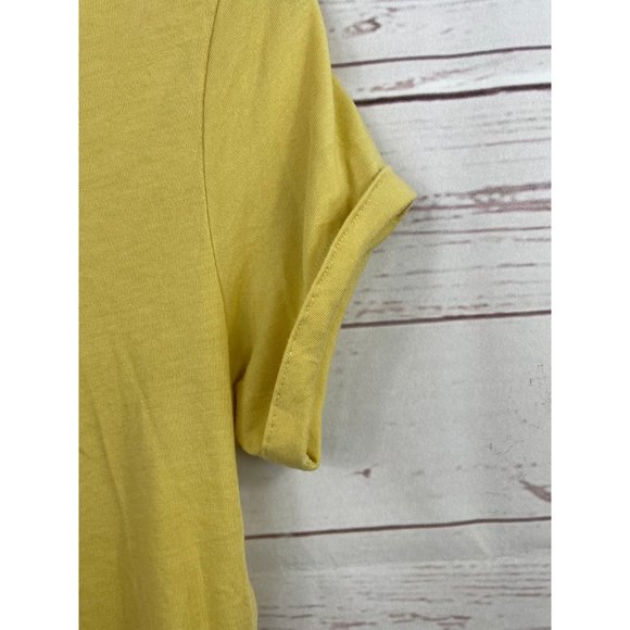 Gymshark Essential Tee Side Tie Yellow XS - Picture 6 of 7
